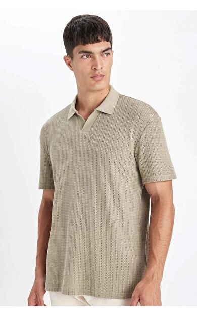 DeFacto DeFactoFit Regular Fit Kısa Kollu Triko Polo Tişört D4810AX24SMKH96