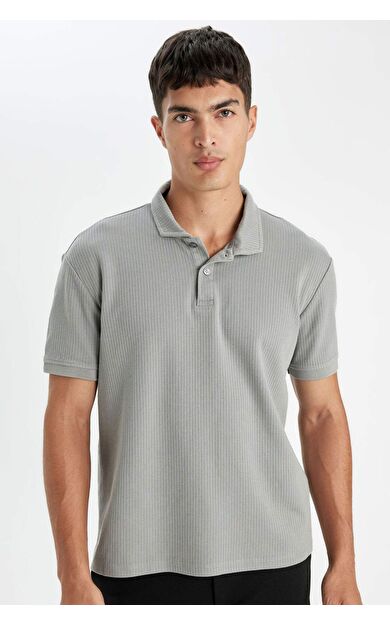 DeFactoFit Regular Fit Kısa Kollu Polo Tişört D4814AX24SMGR67