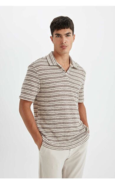 DeFacto DeFactoFit Regular Fit Kısa Kollu Triko Polo Tişört D4818AX24SMBN319
