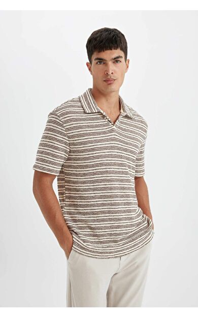 DeFacto DeFactoFit Regular Fit Kısa Kollu Triko Polo Tişört D4818AX24SMBN319