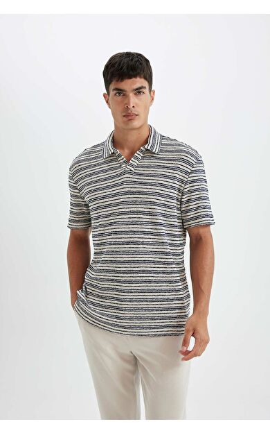 DeFacto DeFactoFit Regular Fit Triko Kısa Kollu Polo Tişört