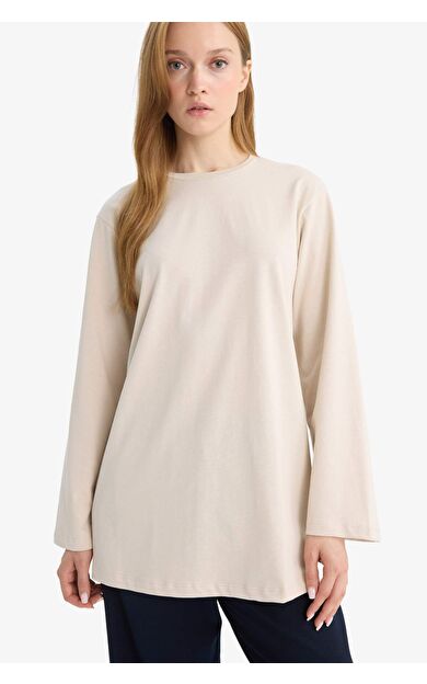 Regular Fit Uzun Kollu Tunik
