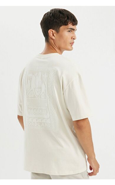 DeFacto DeFactoFit Oversize Fit Bisiklet Yaka Tişört D4911AX24AUER98