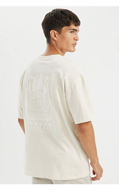 DeFacto DeFactoFit Oversize Fit Bisiklet Yaka Tişört D4911AX24AUER98