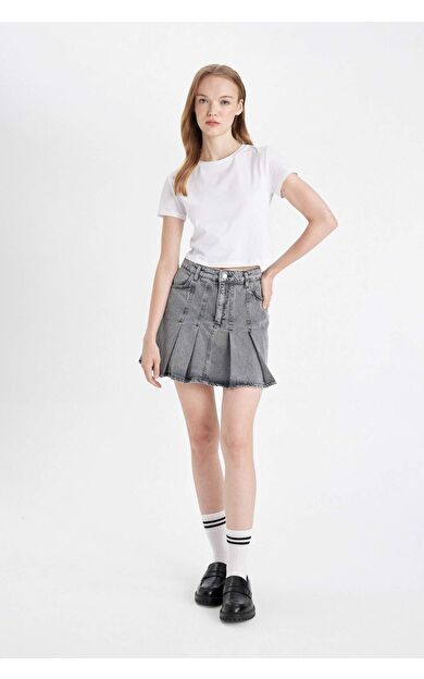 DeFacto Fashion Fit Jean Mini Etek