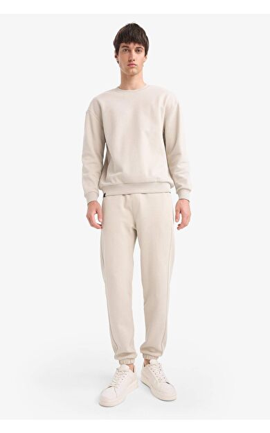 DeFacto Slim Fit Dar Kesim Fermuar Cepli Pike Eşofman Altı D5258AX25AUBG766
