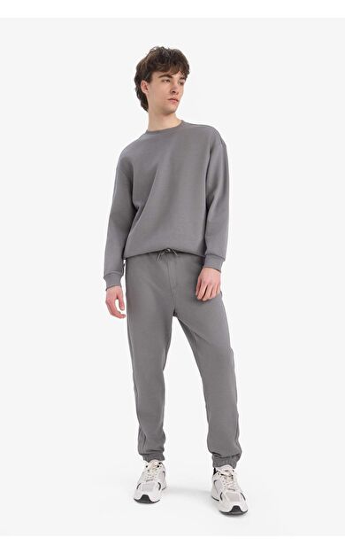 DeFacto Slim Fit Dar Kesim Fermuar Cepli Pike Eşofman Altı D5258AX25SPGR206