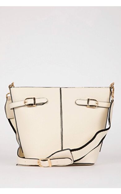 Kadın Tokalı Suni Deri Çapraz Çanta