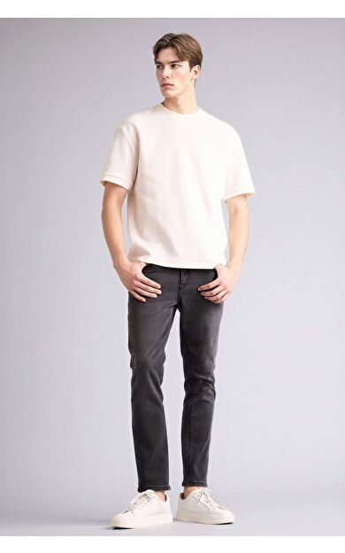 Pedro Slim Fit Dar Kalıp Normal Bel Dar Paça Jean Pantolon