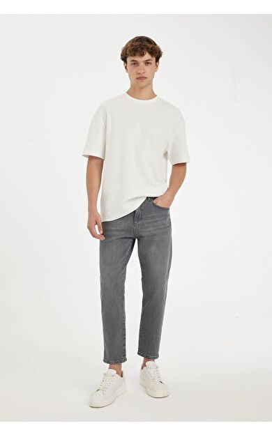 DeFacto Slim Cropped Fit Dar Kalıp Normal Bel Dar Paça Jean Pantolon