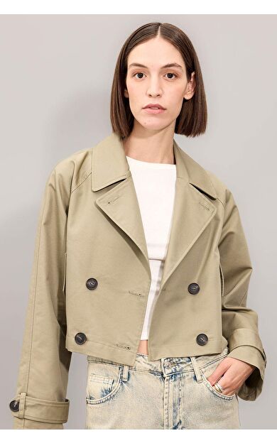 Regular Fit Smokin Yaka Trençkot