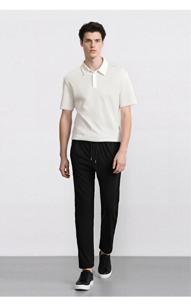 DeFacto Jogger Pantolon Penye Beli Bağcıklı Cepli D5966AX25SPBK81