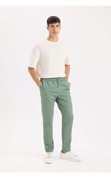 DeFacto Jogger Pantolon Penye Beli Bağcıklı Cepli D5966AX25SPGN457
