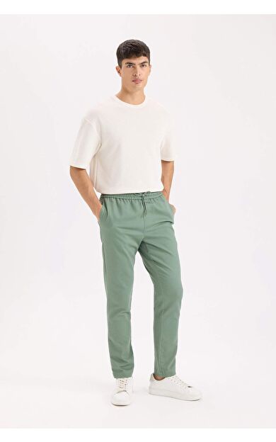 DeFacto Jogger Pantolon Penye Beli Bağcıklı Cepli D5966AX25SPGN457