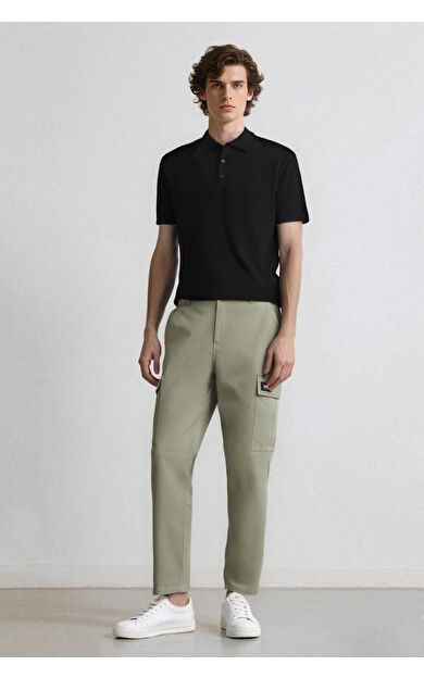 DeFacto Relax Fit Pantolon Kargo Cepli Düz Paça D5967AX25SPKH442