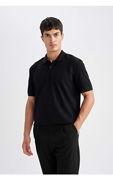 DeFacto New Regular Fit Kısa Kollu Polo Tişört D5996AX24SMBK81