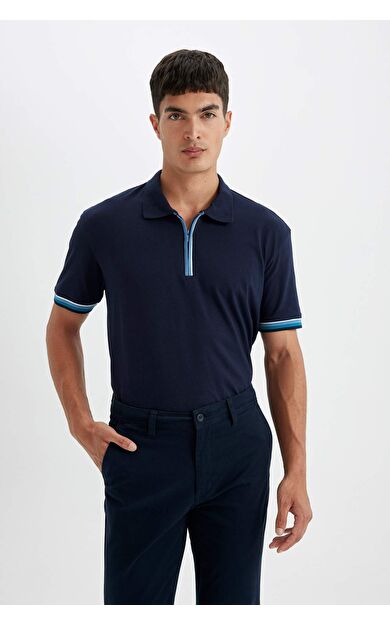 DeFactoFit New Regular Fit Kısa Kollu Polo Tişört D6000AX24SMNV135