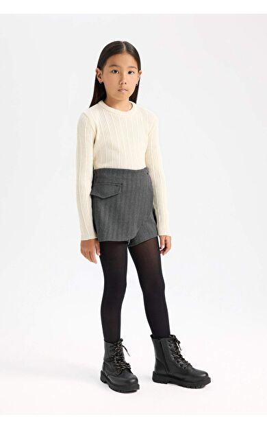 Kız Çocuk Desenli Şort Etek