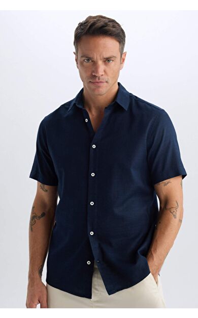 DeFacto Regular Fit Polo Yaka Yazlık Kısa Kollu Gömlek D6105AX25SPNV253