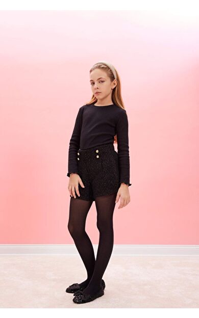 DeFacto Kız Çocuk Pamuklu Şort D6116A824WNBK27