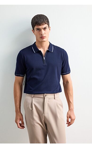 DeFacto Standart Fit Polo Yaka Triko Kısa Kollu Tişört D6199AX25AUNV64