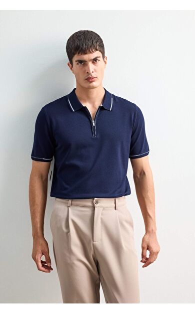 DeFacto Standart Fit Polo Yaka Triko Kısa Kollu Tişört D6199AX25AUNV64