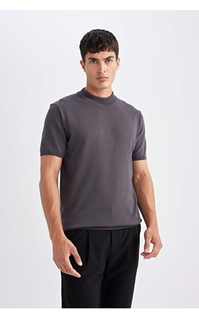 DeFacto Standart Fit Bisiklet Yaka Triko Tişört D6202AX24HSAR4