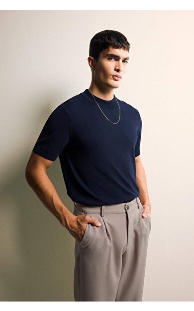 DeFacto Standart Fit Bisiklet Yaka Triko Kısa Kollu Tişört D6202AX25AUNV64