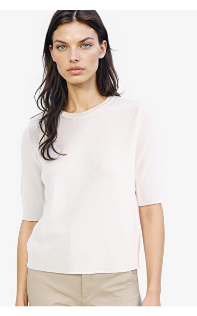 DeFacto Regular Fit Bisiklet Yaka Basic Düz Kısa Kolllu Triko Kazak D6272AX25SMER105