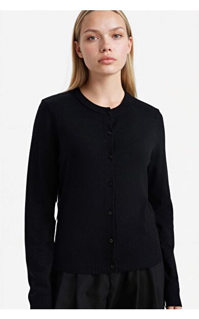 Regular Fıt Bisiklet Yaka Hırka