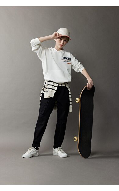 DeFacto Erkek Çocuk Kargo Jogger Standart Paça Gabardin Pantolon D6313A825SPBK27