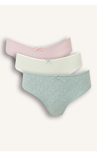 DeFacto 3'lü Brief Külot-Fall in Love D6401AX25AUGN50