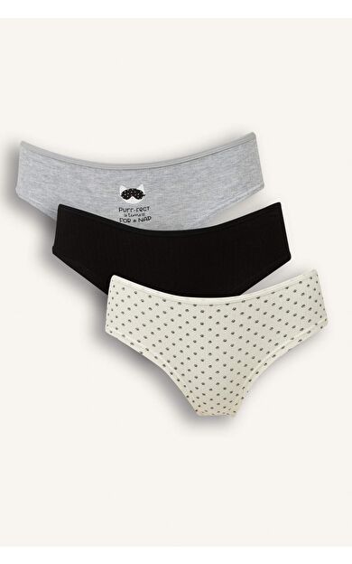 Ribana 3'lü Hipster Külot-Fall in Love