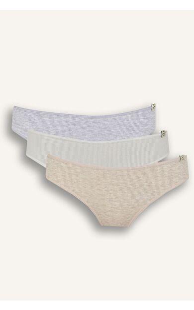 DeFacto Fall in Love Ribana 3'lü Askılı Slip Külot D6404AX25SPBG588