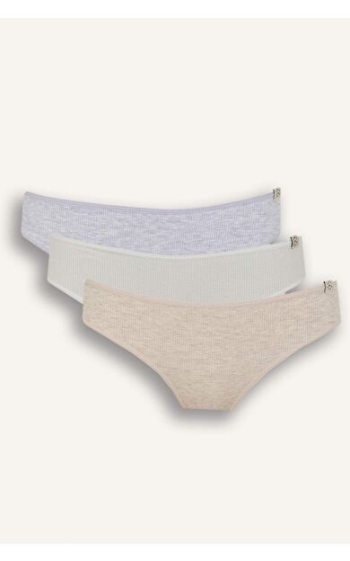 DeFacto Fall in Love Ribana 3'lü Askılı Slip Külot D6404AX25SPBG588