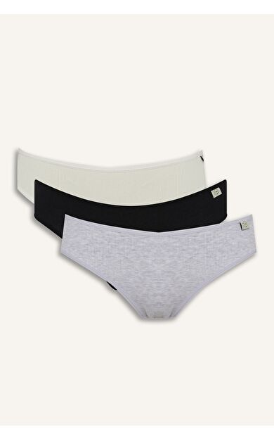DeFacto Fall in Love Ribana 3'lü Askılı Slip Külot D6404AX25SPGR93