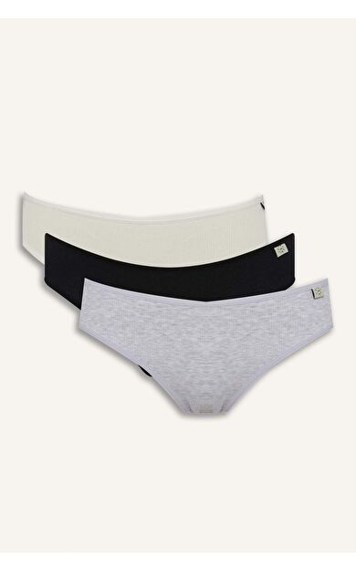 DeFacto Fall in Love Ribana 3'lü Askılı Slip Külot D6404AX25SPGR93