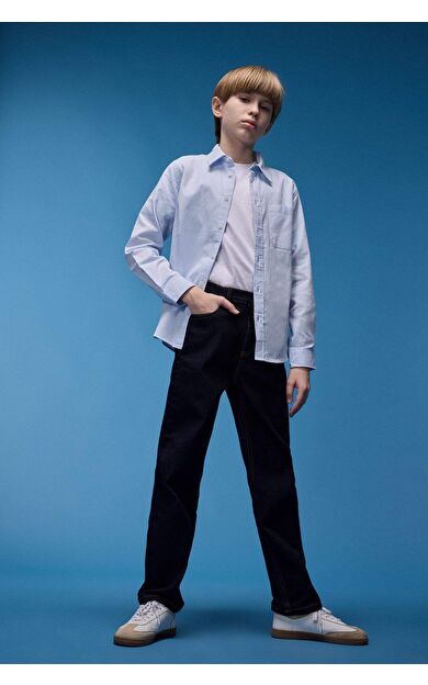 DeFacto Erkek Çocuk Straight Fit Düz Paça Jean Pantolon D6474A825SMNM34