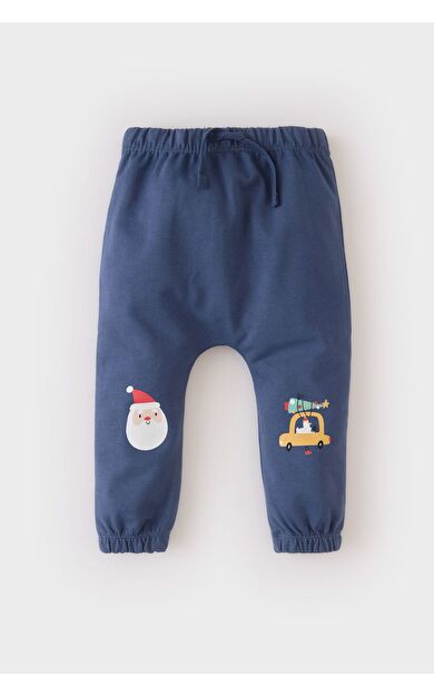 DeFacto Erkek Bebek Yılbaşı Temalı Beli Lastikli Eşofman Altı