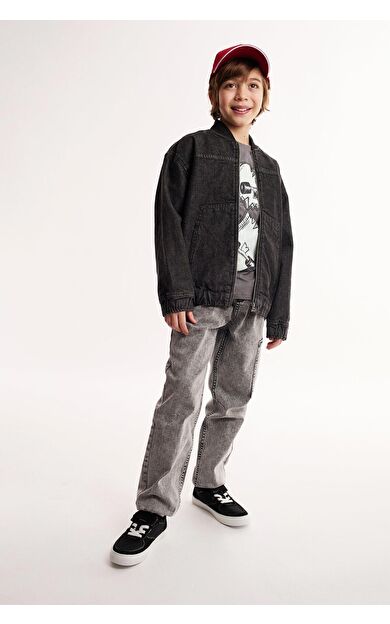 DeFacto Erkek Çocuk Jogger Esnek Bantlı Paça Jean Pantolon D6554A825SPNM18