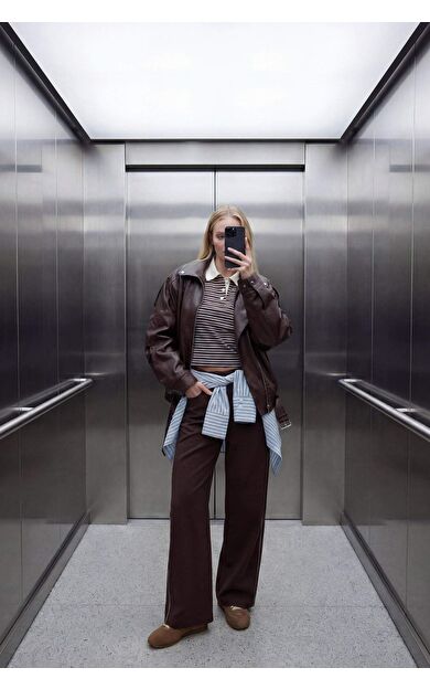 Straight Fit Cepli Düz Paça Eşofman Altı