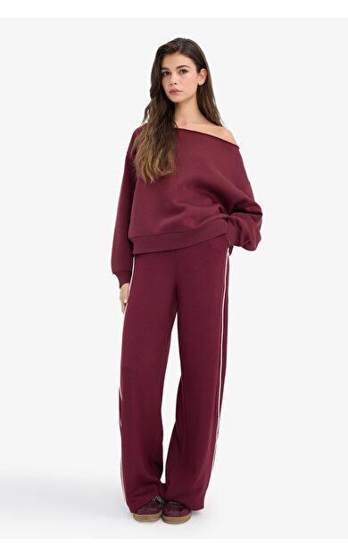 DeFacto Straight Fit Cepli Düz Paça Eşofman Altı