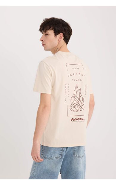 DeFacto Avatar the Last Airbender Regular Fit Bisiklet Yaka Baskılı Kısa Kollu Tişört