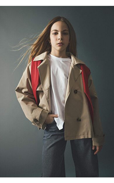 Kız Çocuk Regular Fit Trençkot