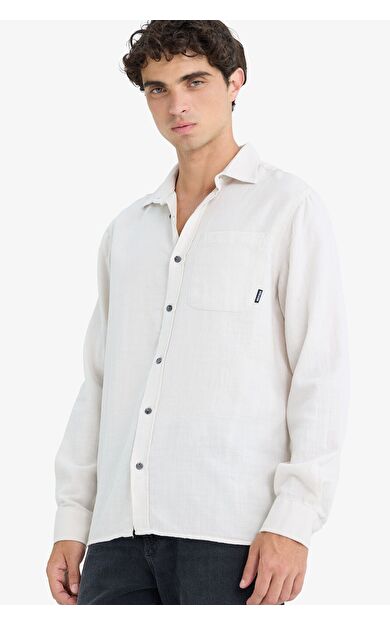 DeFacto Regular Fit Pamuklu Uzun Kollu Gömlek D7079AX25SPGR492