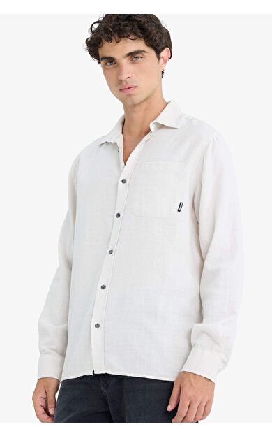 DeFacto Regular Fit Pamuklu Uzun Kollu Gömlek D7079AX25SPGR492