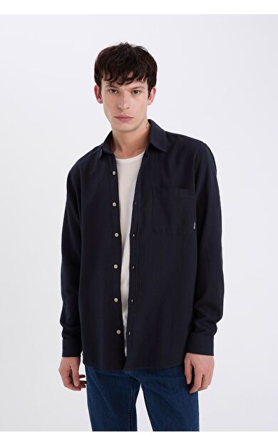 DeFacto Regular Fit Pamuklu Uzun Kollu Gömlek D7079AX25SPNV82