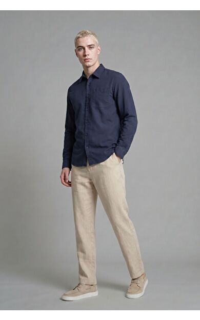 DeFacto Regular Fıt Pamuklu Uzun Kollu Gömlek