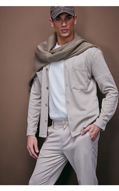 DeFacto Regular Fit Polo Yaka Penye Gömlek