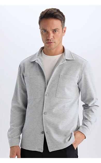 DeFacto Regular Fit Polo Yaka Penye Gömlek